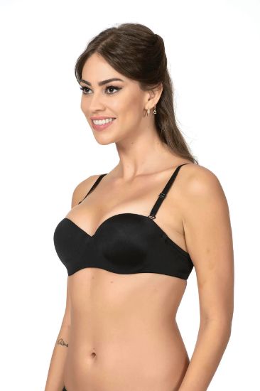 BELVU KADIN DESTEKSİZ SÜTYEN SİYAH  resmi