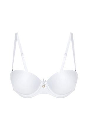 NBB Beyaz Tam Destekli Straplez Sütyen resmi