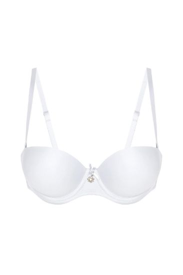 NBB Beyaz Tam Destekli Straplez Sütyen resmi