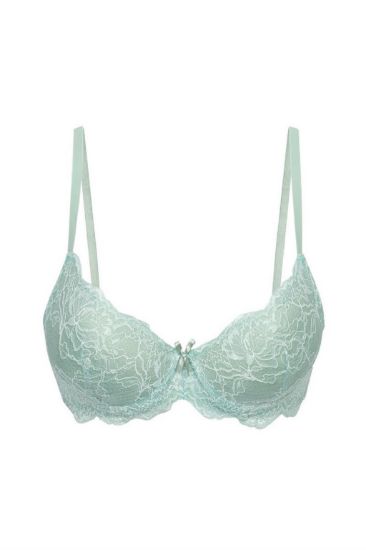  Yeşil Dantelli Destekli Sütyen resmi