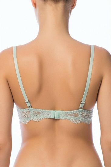  Yeşil Dantelli Destekli Sütyen resmi