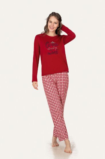 Kırmızı Love Always Wins Pijama Takımı