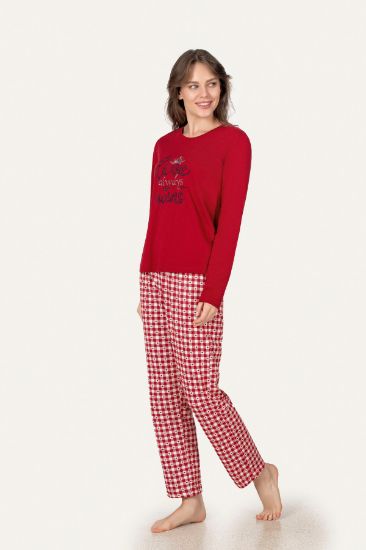 Kırmızı Love Always Wins Pijama Takımı