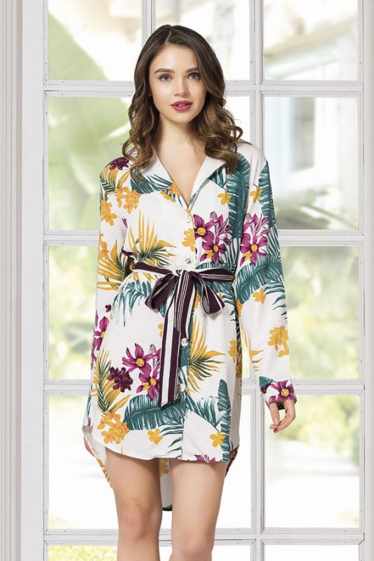 Printed sweatshirt with hood