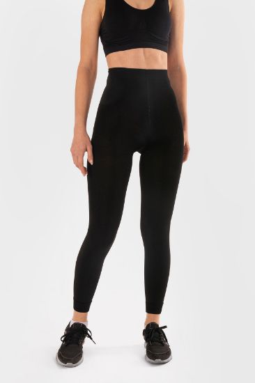 Siyah Soft Spor Fit Tayt