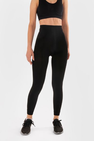 Siyah Soft Spor Fit Tayt