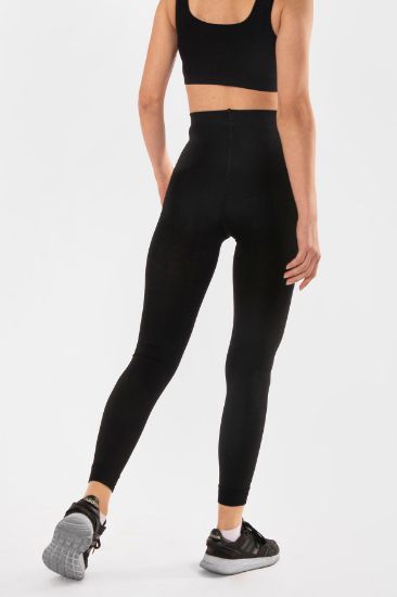 Siyah Soft Spor Fit Tayt