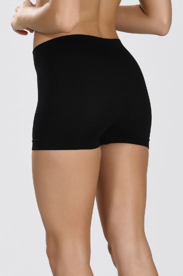Siyah Dikişsiz Mini Şort