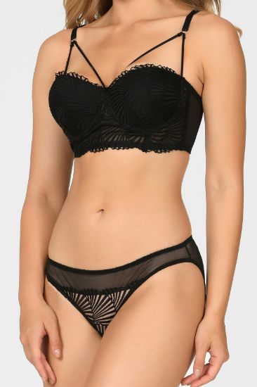 Siyah Destekli Sütyen Takımı