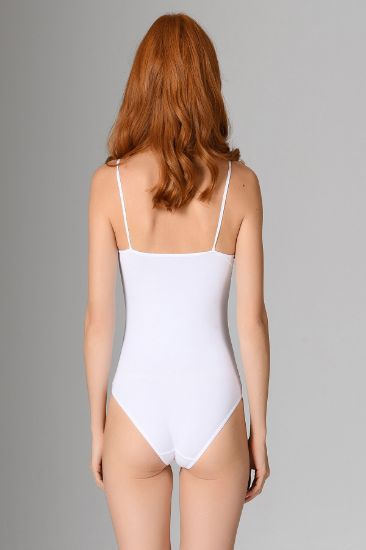 Beyaz Çıtçıtlı Askılı Body