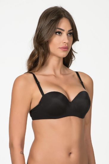 Belvü STRAPLES DOLGULU SÜTYEN SİYAH 1110P