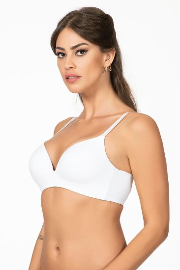 BELVU ESNEK TELLİ DESTEKSİZ ÜÇGEN SÜTYEN BEYAZ | 1144