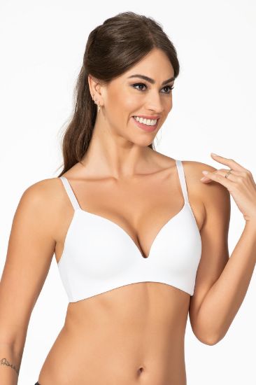 BELVU ESNEK TELLİ DESTEKSİZ ÜÇGEN SÜTYEN BEYAZ | 1144