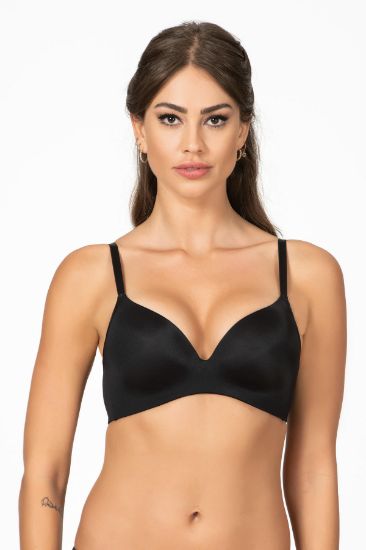 BELVU ESNEK TELLİ DESTEKSİZ ÜÇGEN SÜTYEN siyah