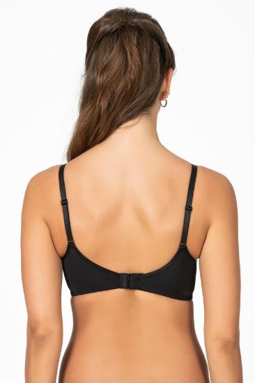 BELVU ESNEK TELLİ DESTEKSİZ ÜÇGEN SÜTYEN siyah