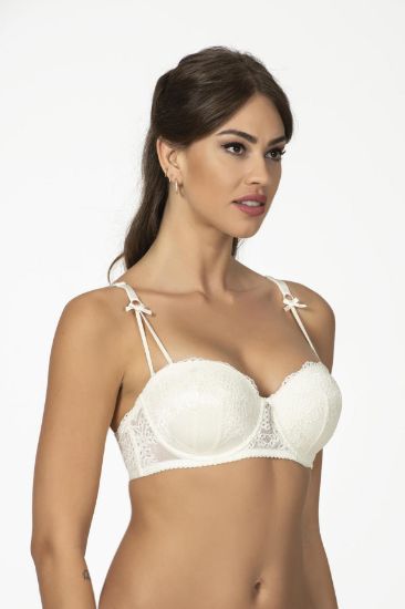 BELVÜ STRAPLEZ DESTEKSİZ SÜTYEN EKRU 1173